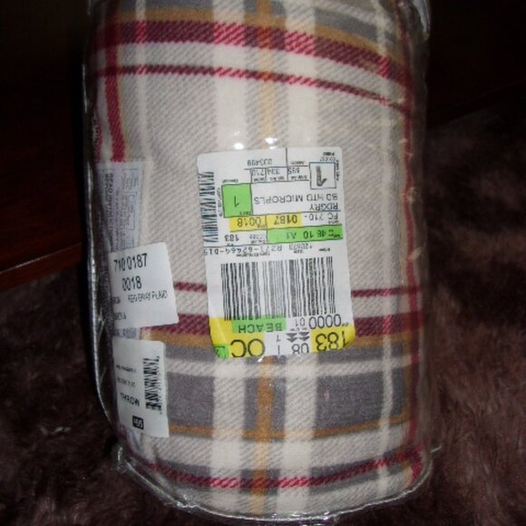 BIDDEFORD New HEATED THROW microplush blanket 50"x62" Plaid print - Picture 2 of 2